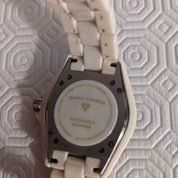 ✨SWISS LEGEND✨ DIAMOND & CERAMIC KARAMICA WATCH - Picture 5 of 12